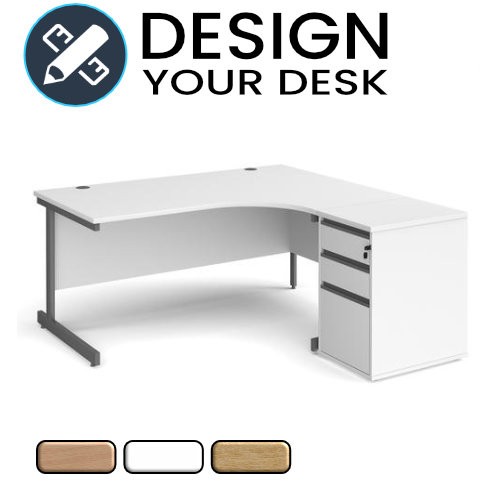 Design Your Economy Radial Desk with Cantilever Leg Frame