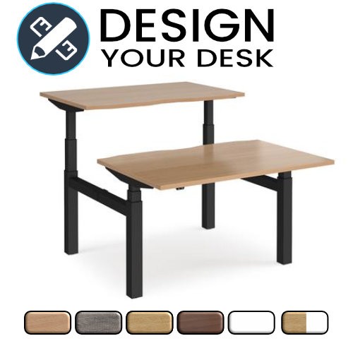 Design Your Sit Stand Back to Back Desks with Twin Motor Leg Frame