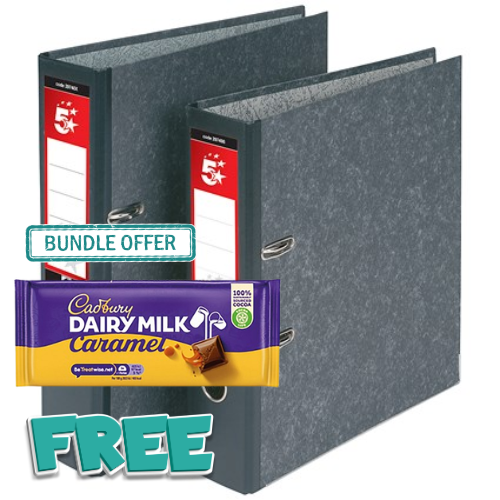 5 Star Lever Arch File A4 70mm Spine (Pack of 10) 297498