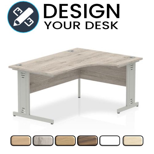 Design Your Impulse Radial Desk with Cable Managed Cantilever Leg Frame