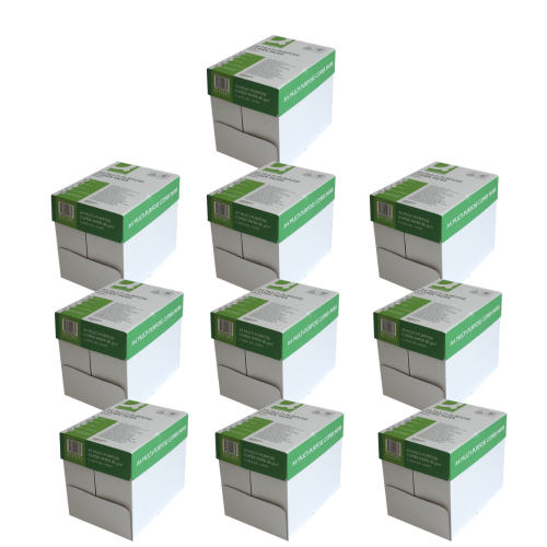 Q-Connect White A4 80gsm Copier Paper 10 Boxes of 5 reams