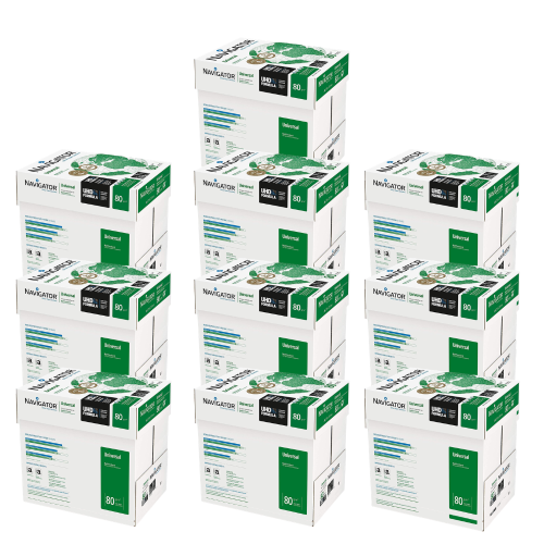 NAVIGATOR A4 80gsm White Copier Paper 10 boxes of 5 reams