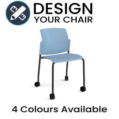 Design Your Santana Meeting / Visitors Chair with Wheels