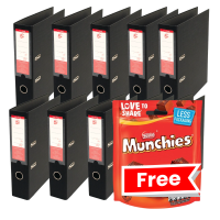 5 Star Lever Arch File A4 70mm Spine Black (Pack of 10) 423695