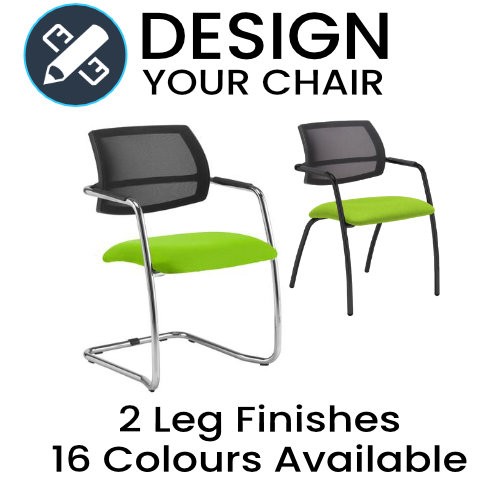 Design Your Tuba Mesh Back Meeting / Visitors Chair