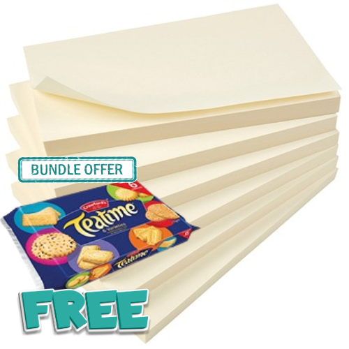 Repositionable Quick Notes Pad 75x125mm (Pack of 12) 3-655-01
