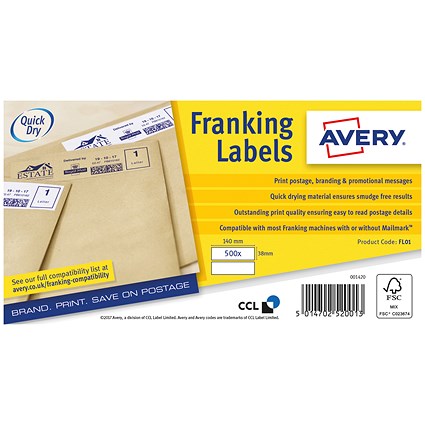Franking Machine Supplies