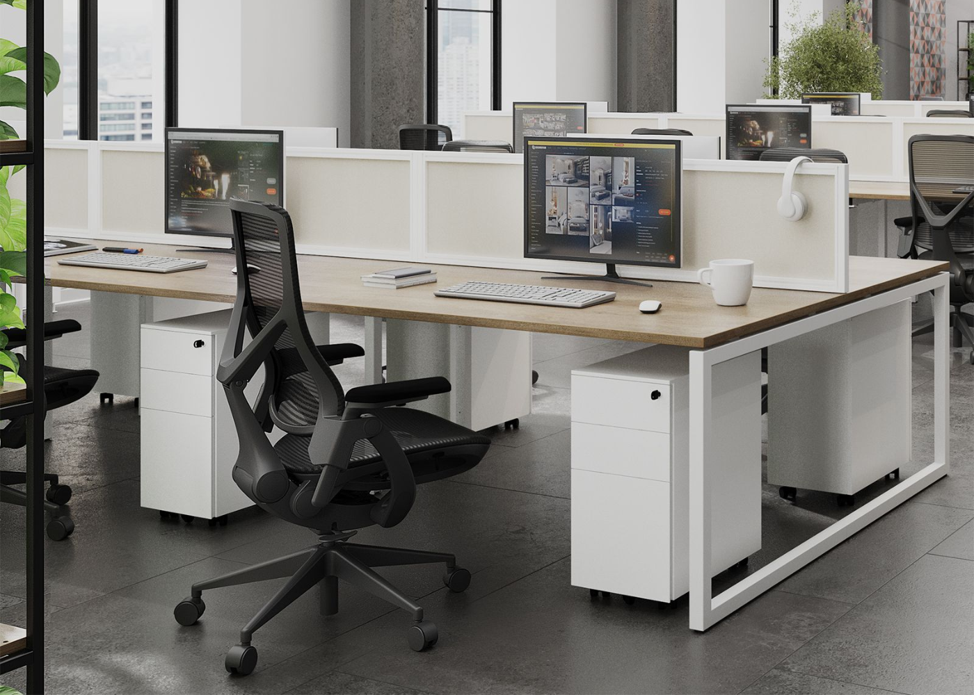 O Frame Connex Desks
