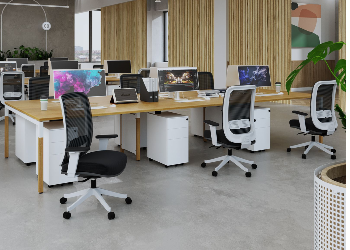 Wooden Goal Connex Desks