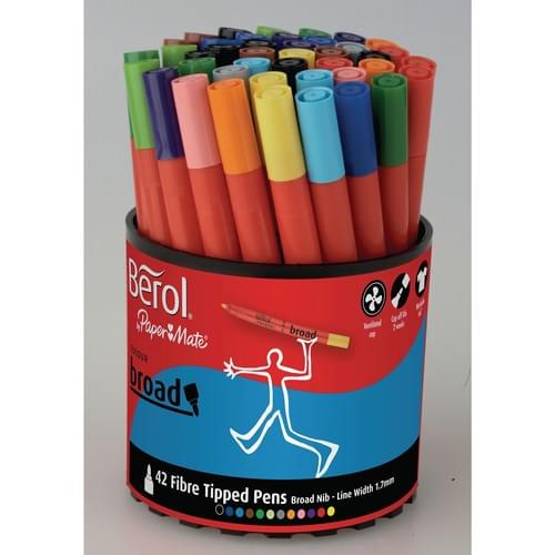 Berol Colourbroad Pens Tub 42