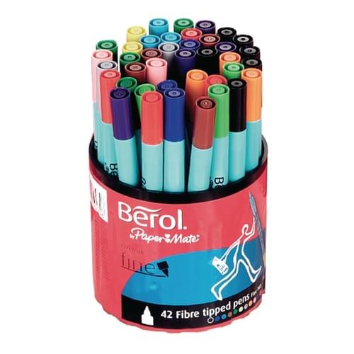 Colourfine Tub Of 42 Pens