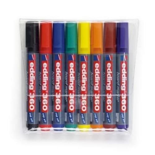 Edding 360 Assorted Drywipe Markers Pack 8