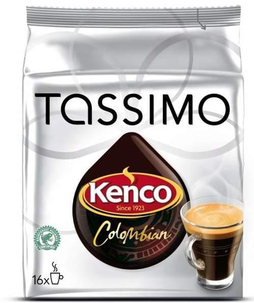 Tassimo Kenco Pure Columbian 16x5&#39;s 80 Servings