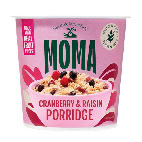 Moma Porridge - Cranberry & Raisin - 12x70g