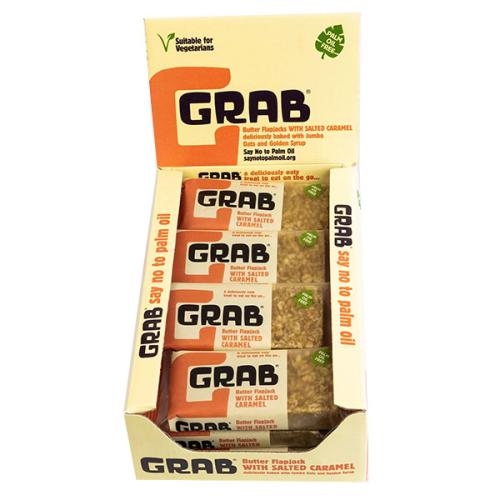 Grab Butter Flapjack with Salted Caramel - 12x65g
