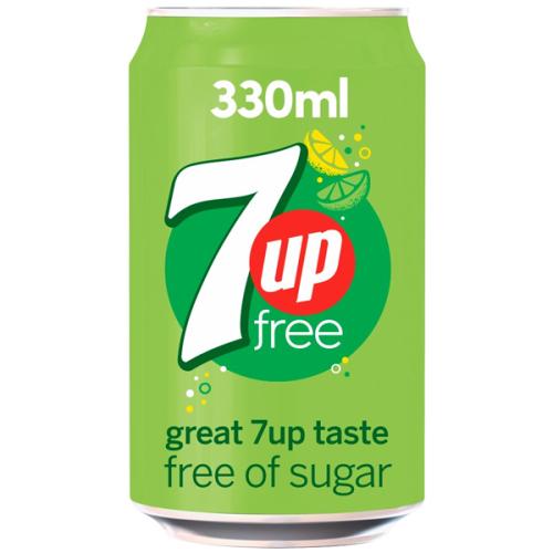 7Up - Zero- Cans - 24x330ml