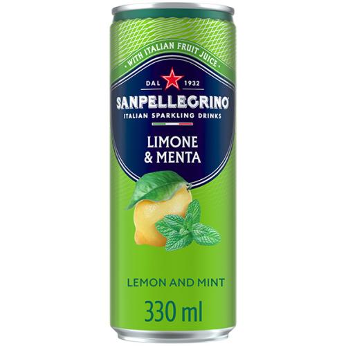 San Pellegrino - Limone Menta - 4x6 330ml Cans