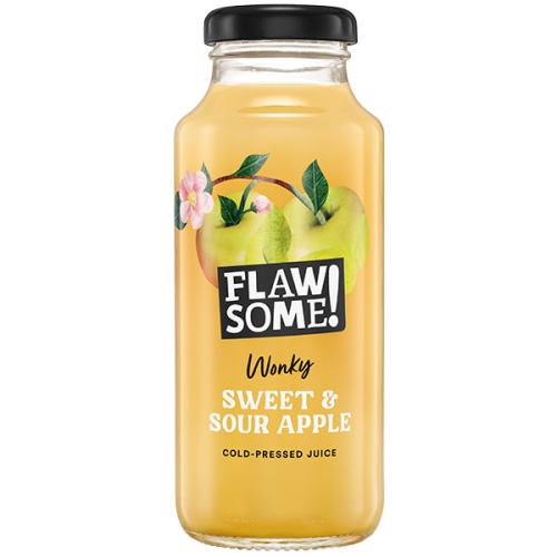 Flawsome! - Glass - Sweet & Sour Apple - Cold Pressed Juice - 12x250ml
