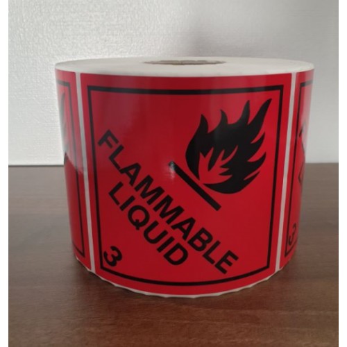 Hazard Labels Red Vinyl 1000s
