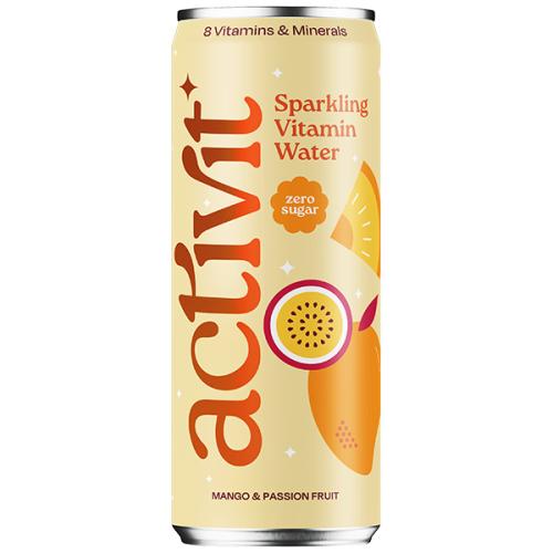 Activit - Vitamin Sparkling Water - Mango & Passionfruit - 12x330ml