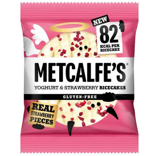 Metcalfe's Rice Cakes - Yoghurt & Strawberry - 12x34g