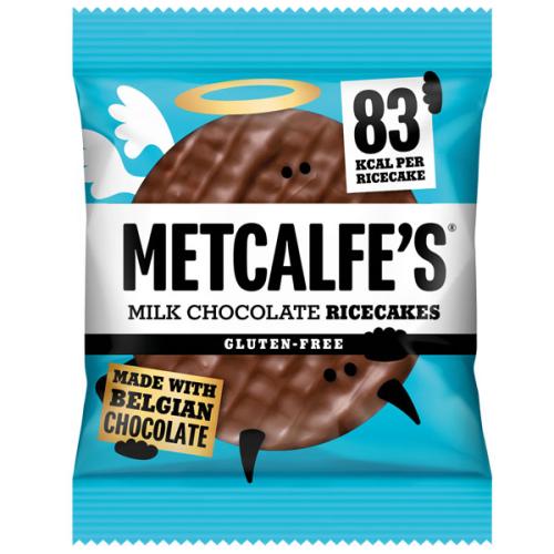 Metcalfe's Rice Cakes - Milk Chocolate - 12x34g