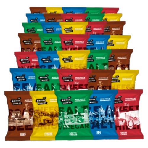 British Crisps - Mixed Case - 36x40g