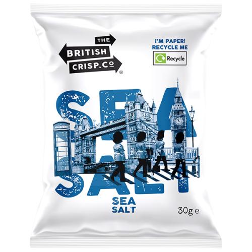 British Crisps - Paper - Sea Salt - 24x30g