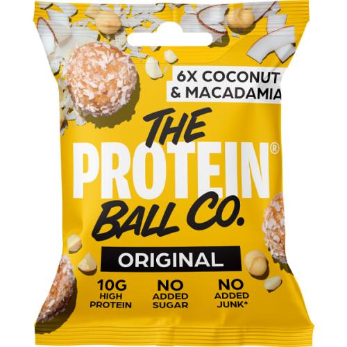 The Protein Ball Co - High Protein - Coconut & Macadamia - Bags - 10x45g