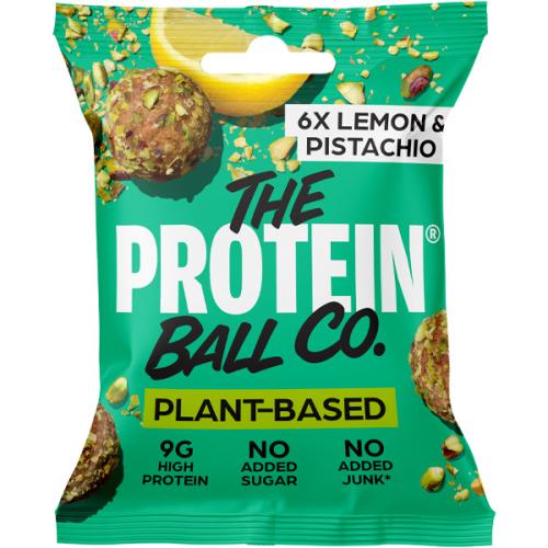 The Protein Ball Co - Plant Protein - Lemon & Pistachio - Bags - 10x45g