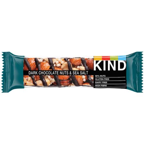 Kind Bar - Dark Chocolate, Nuts & Sea Salt - 12x40g