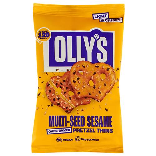 Olly's Pretzel Thins - Multi-Seed Sesame - 10x35g
