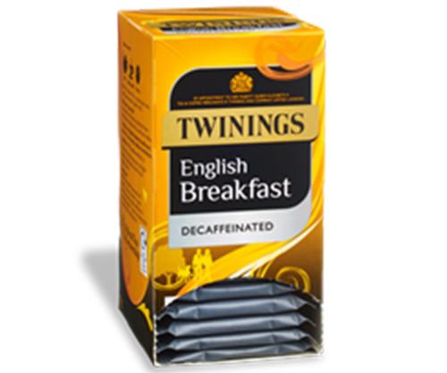Twinings Enveloped - Decaff English Breakfast - 4x20