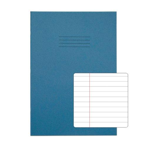 RHINO 13 x 9 A4+ Oversized Exercise Book 80 Pages / 40 Leaf Light Blue 8mm Lined with Margin
