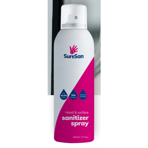 Hand & Surface Sanitizer Spray 150ml 70% Alcohol (Pack of 48)