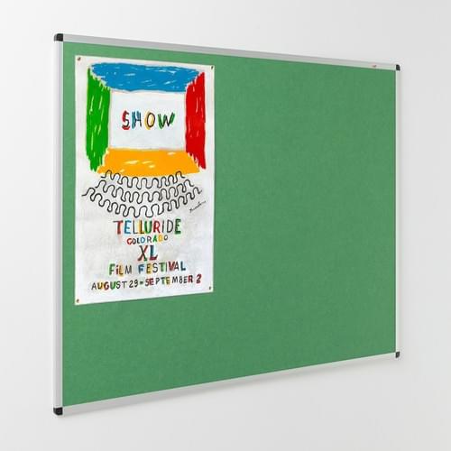 Eco-Colour Aluminium Framed Resist-a-Flame Boards - 900 x 600mm - Green