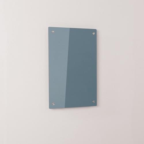 WriteOn coloured glassboard - 600 x 450mm (HxW) - Grey