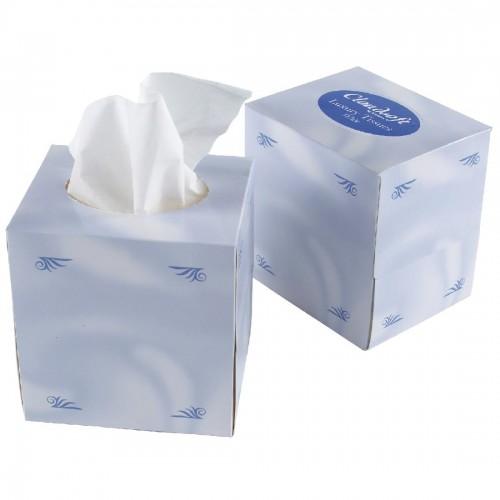 Cubed White Facial Tissues Cs70