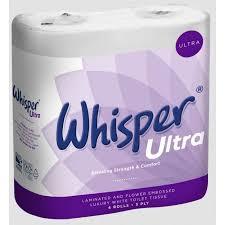 3Ply Whisper Ultra Luxury Quilted Toilet Roll