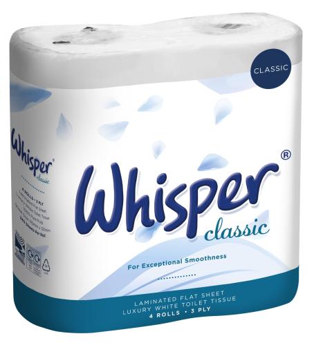 3Ply Whisper Classic Long Luxury Toilet Roll