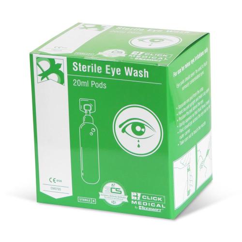 Click Medical Eyewash Pods Pack 25 X 20ml Clear