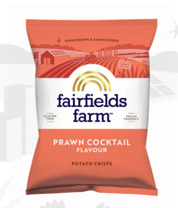 Fairfields Farm Crisps Prawn Cocktail Crisps 40g - Box of36