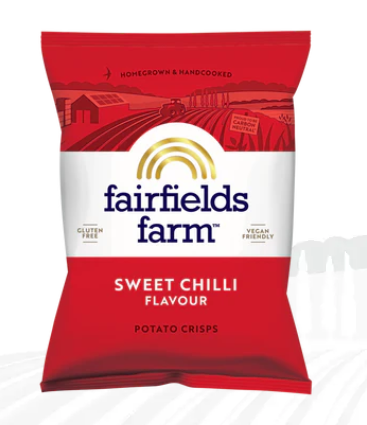 Fairfields Farm Crisps Sweet Chilli Crisps 40g - Box of36
