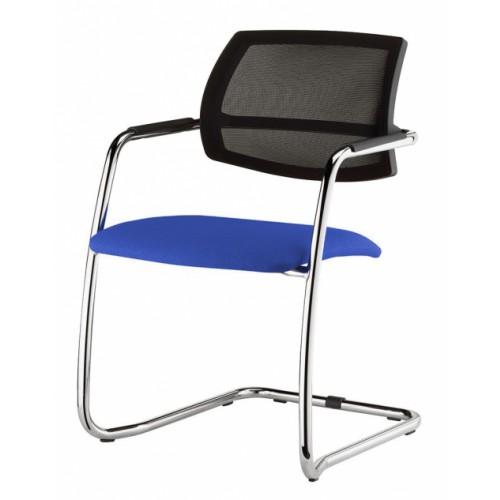 Urban Cantilever Mesh Chair Blue