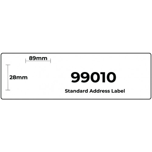 Compatible Dymo 99010 LabelWriter Address Labels 28mm x 89mm S0722370 - 10 Rolls