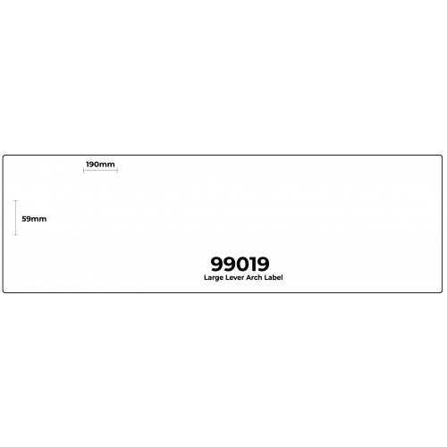 Compatible Dymo 99019 LabelWriter Lever Arch File Labels 190mm x 59mm S0722480 - 5 Rolls