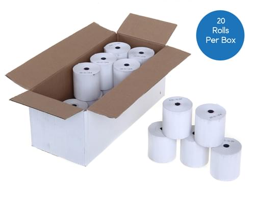 44mm x 70mm Thermal Till Roll White - Box of 20