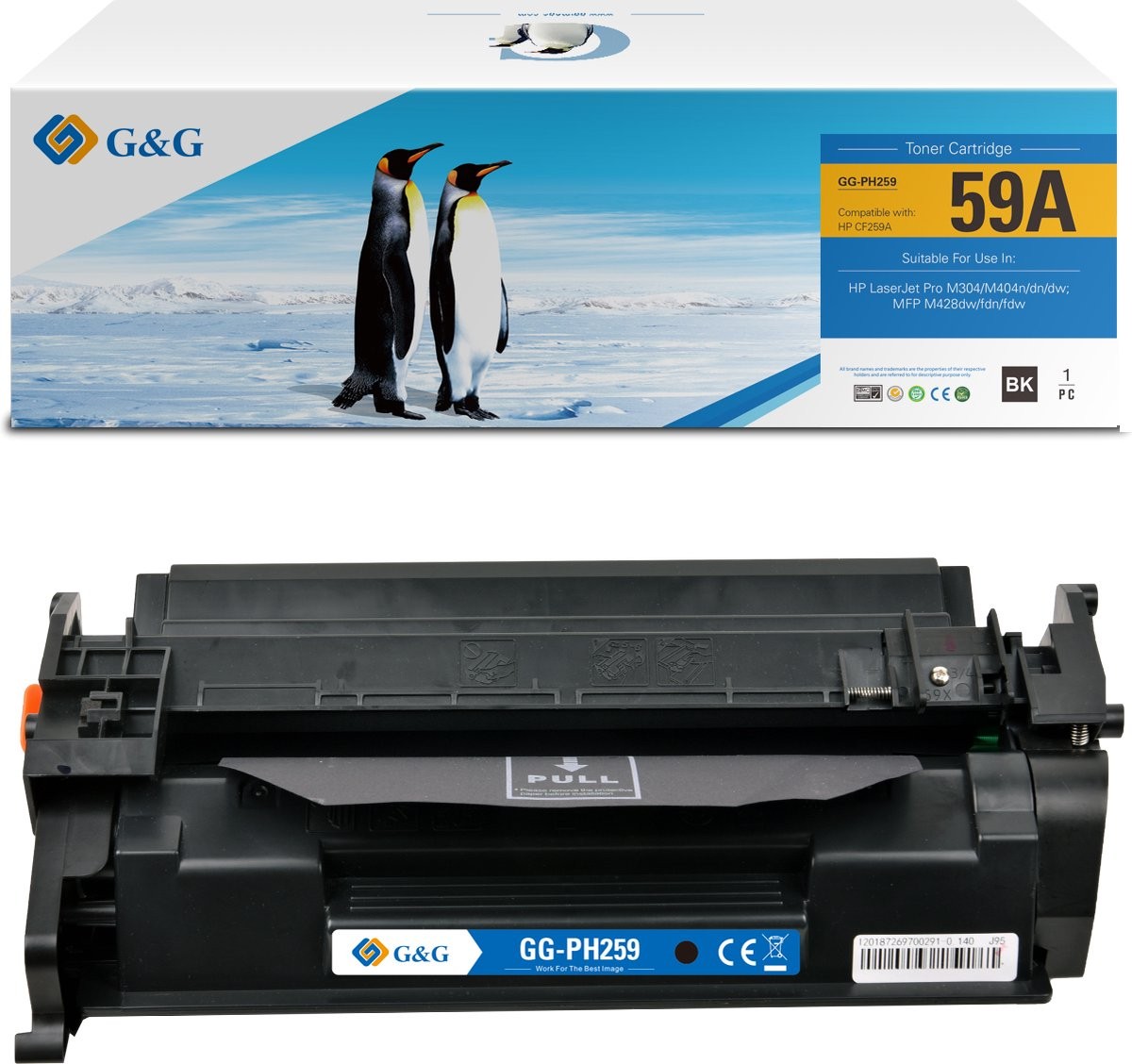 G&G HP 59A Compatible Black Laserjet Toner Cartridge CF259A