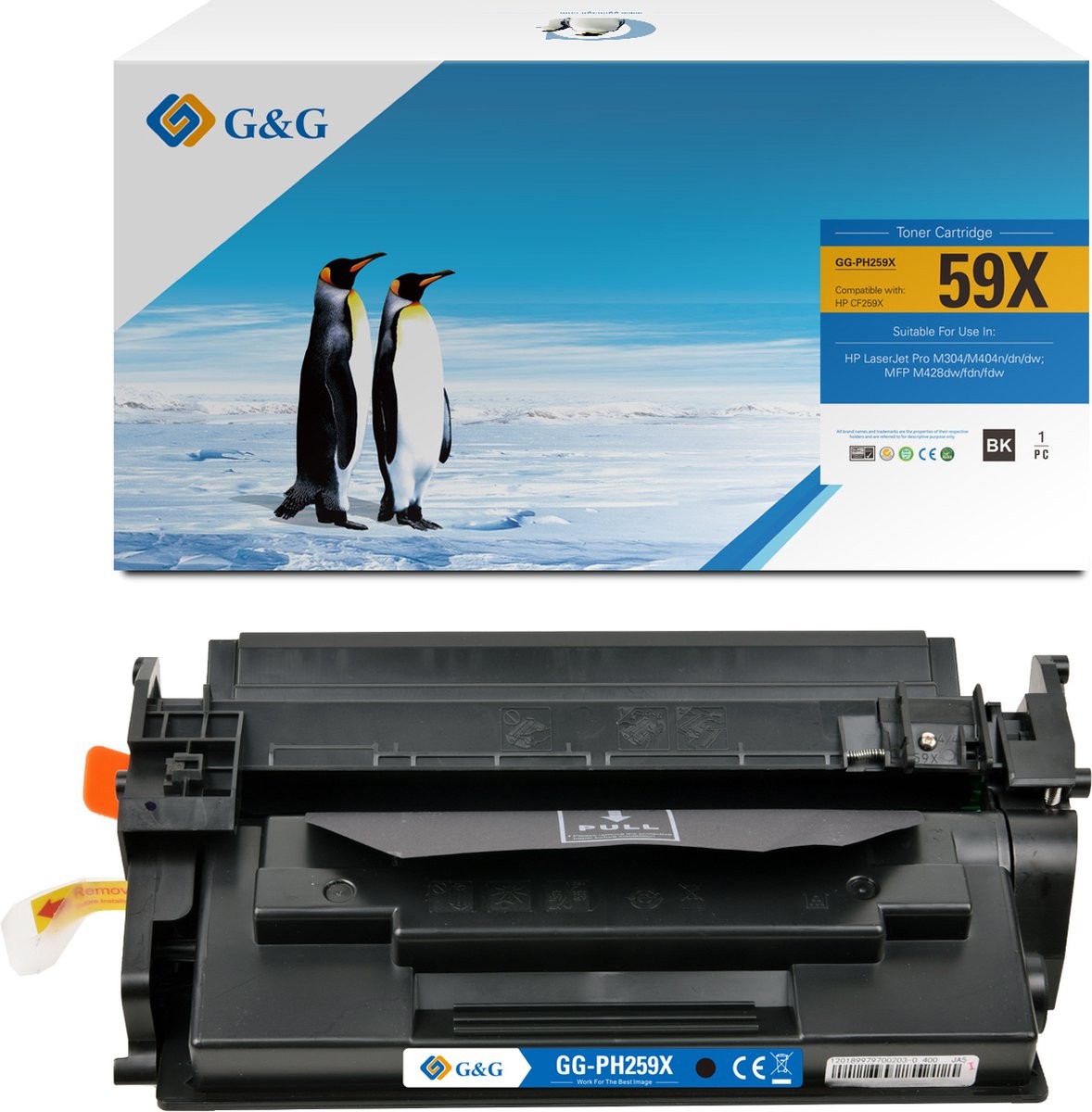 G&G HP 59X Compatible High Yield Black Laserjet Toner Cartridge CF259X