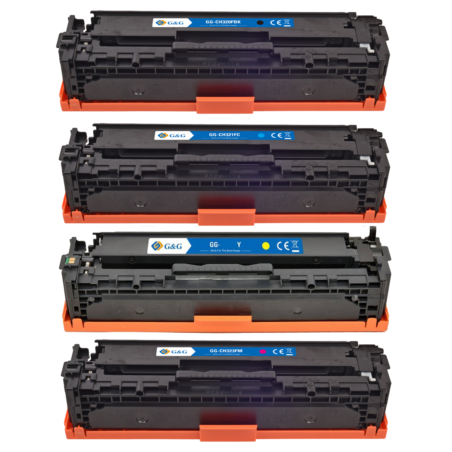 G&G HP 128A (CE320A/CE321A/CE322A/CE323A)  Compatible Toner - 4 Pack